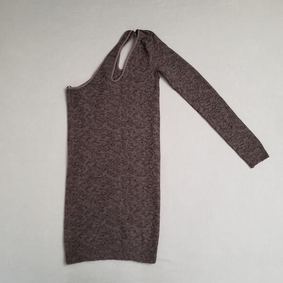 BCBGENERATION‎ One Shoulder Bodycon Dress XS/S NWT y2k Brown Textured - Picture 3 of 12